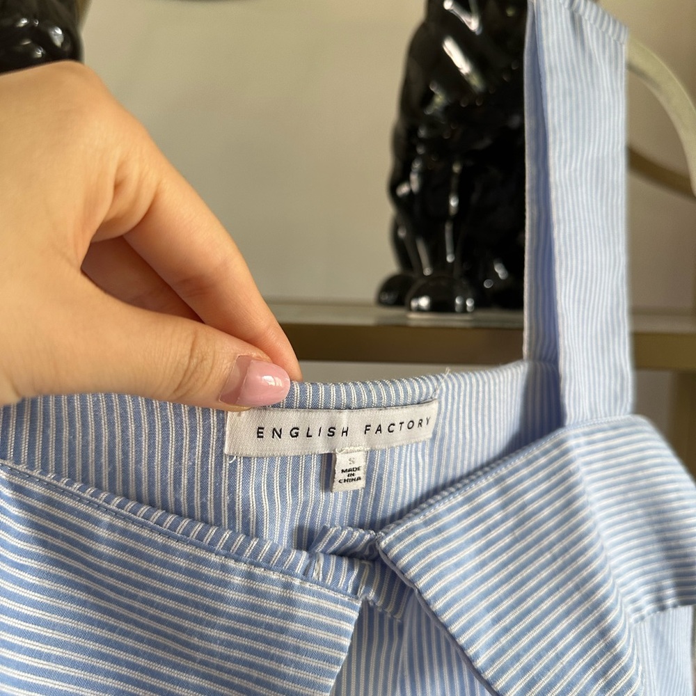 English factory blue striped top - Picture 3 of 4
